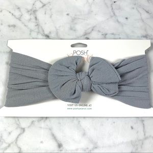 Posh Peanut • Gray Nylon Top Knot Headband